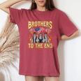 Motorcycle Military Veteran Biker Brotherhood Women's Oversized Comfort Colors T-Shirt Crimson