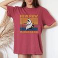 Pew Pew Madafakas Vintage Raccoon Women's Oversized T-Shirt Crimson