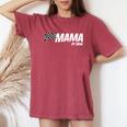 Pit Crew Mama Race Birthday Matching Family Racing Mama Camiseta extragrande cómoda para mujer Crimson