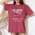 Proud Army Mama Mother Women's Oversized Comfort T-Shirt Crimson