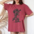 Raccoon Cowboy Meme T-Shirt - Unisex Oversized Comfort Top Crimson