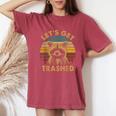 Raccoon Lovers | Cute Animal | Women's Oversized Comfort Colors Tee Crimson