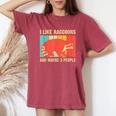 Raccoon Lovers' Oversized Comfort Colors Tee - Unisex Casual Wear Crimson