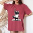 Raccoon Retro Rock T-Shirt - Men, Women, Kids - Oversized Comfort Crimson