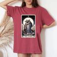 Raccoon Tarot The Lovers Comfort Colors Women's Oversized T-Shirt Crimson