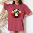 Retro Panda Sunglasses BBQ Party | Women's Oversized Comfort T-Shirt Crimson
