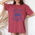 This Is My Rotting In Bed Shirt Raccoon Meme Sarcastic Women's Oversized Comfort Colors T-Shirt Crimson