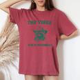 Sarcastic Raccoon Cowboy - Women's Oversized Comfort Colors Tee Crimson