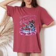 Strawberry Jam Raccoon Women's Oversized T-Shirt | Comfy Design Crimson