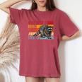 Street Cat Adopt Funny Women's Oversized T-Shirt for Raccoon Lovers Crimson