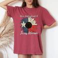 Never Underestimate A Texas Woman Feminist Women's Rights Women's Oversized Comfort Colors T-Shirt Crimson