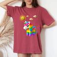 Unicorn Lover Master Builder Bricks Blocks Play Toys Girls Women's Oversized Comfort T-Shirt Crimson