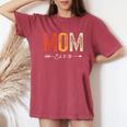 Vintage Mom Est 2025 Promoted To Mommy Mother's Day 2025 Camiseta extragrande cómoda para mujer Crimson