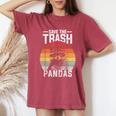 Vintage Raccoon Women's Comfort T-Shirt - Save The Trash Pandas Crimson