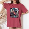 Women’s Comfort Colors Tee - Three Racoon Moon Meme Design Crimson