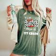 101 Days 1St Grade Dog 100 Days School 100Th Day Students Women's Oversized Comfort T-Shirt Moss