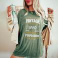 45 Cumpleaños 45 Años Hombre Intage 1980 Regalo Camiseta extragrande cómoda para mujer Moss