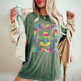 This Is My 80'S Costume 1980S 80S Outfit Disco Party Women's Oversized Comfort T-Shirt Moss