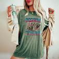 Autism Awareness Raccoon Women's Oversized T-Shirt | Comfort Colors Moss