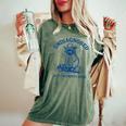 Cowboy Raccoon Meme Women's Oversized T-Shirt - Humorous Graphic Tee Moss