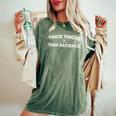 Cuisses Épaisses Et Bonnesibrations Citation Positive Amus T-shirt oversize confortable pour femme Moss