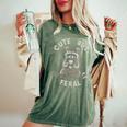 Cute Sarcastic Raccoon Women's Oversized T-Shirt | Cozy and Playful Moss