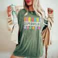 Egg Hunt Supervisor Mom Dad Egg Hunting Squad Girls Boys Women's Oversized Comfort T-Shirt Moss