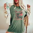 Feral Raccoon Meme - Women's Oversized Summer T-Shirt Moss