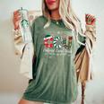 Ccu Nurse Christmas Critical Care Unit Xmas Girl Nurse Women's Oversized Comfort T-Shirt Moss