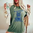Funny Raccoon Meme Women's Oversized T-Shirt - Comfort & Style Moss