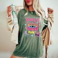 Girls Just Wanna Have Fun 80S Classic Retro Vibe Celebration Women's Oversized Comfort T-Shirt Moss