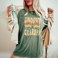 Groovy Grandpa Aesthetic Nostalgia 70'S Retro Grandpa Camiseta extragrande cómoda para mujer Moss