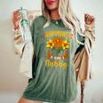 Happiness Is Being A Bubby Cute Women's Oversized Comfort T-Shirt Moss
