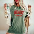 Heart Breaker Happy Valentine's Day Retro Women Women's Oversized Comfort T-Shirt Moss