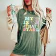 My Heart Is On That Stage Dance Women's Oversized Comfort T-Shirt Moss