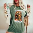I'm Afraid Of Cringe Skeleton Camiseta extragrande cómoda para mujer Moss