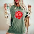 Japonais Tokyo Amateur D'esthétique Japonais Sakura Fleur De Cerisier T-shirt oversize confortable pour femme Moss