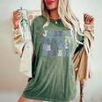 Just A Mama Who Loves Her Boy Mother's Day Women's Oversized Comfort T-Shirt Moss