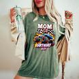 Mom Of The Birthday Boy Monster Truck Birthday Novelty Women's Oversized Comfort T-Shirt Moss