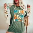Mom Son Squad Mother Family Women's Oversized Comfort T-Shirt Moss