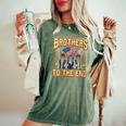 Motorcycle Military Veteran Biker Brotherhood Women's Oversized Comfort Colors T-Shirt Moss