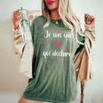 Musique Métier Super Dj Qui Déchire Animatrice Dj T-shirt oversize confortable pour femme Moss