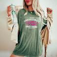 Ne Sous-Estimez Jamais Une Fille Qui Aime La Course Dirt Track Racer T-shirt oversize confortable pour femme Moss