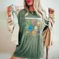Neurodiverse Universe Space Planet Special Education Teacher Women's Oversized Comfort T-Shirt Moss