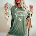 Promoted To Grandma Est 2025 For New Baby Women's Oversized Comfort T-Shirt Moss