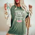 Promoted To Great Grandma Est 2025 First Time New Grandma Women's Oversized Comfort T-Shirt Moss
