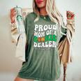 Proud Mom Of A Cookie Dealer Scout Troop Scouting Girls Women's Oversized Comfort T-Shirt Moss