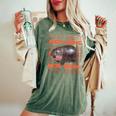 Pygmy Bouncy Pig In Thai Men Women Costume Moo Deng Women's Oversized Comfort Colors T-Shirt Moss