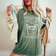 Raccoon Comfort Women's Oversized T-Shirt | Feral Style Moon Theme Moss