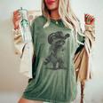 Raccoon Cowboy Meme T-Shirt - Unisex Oversized Comfort Top Moss